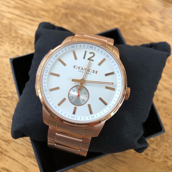 coach men's bleecker watch